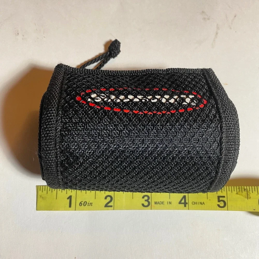 Sideout Black Roll\-Up Wallet Zipper Pocket Key Ring Compact Fabric Organizer